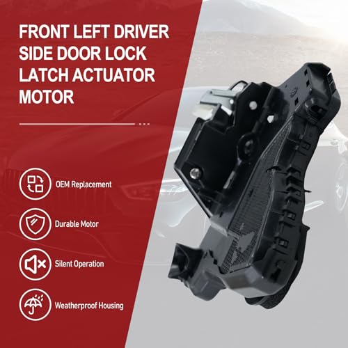 Image of Front Left Driver Side Door Lock Latch Actuator Motor for Scion tC, xB, Toyota Camry, 4Runner, RAV4, Corolla, Sequoia, Tundra, Lexus ES300h, ES350, RX350 2006-2016 OE 69040-06180 69040-0C050