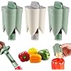 3 Pack Pepper Seed Corer Remover, 2026 Upgraded 2 in 1 Bell Pepper Green Peppers Cutter, Jalapeno Corer Tool, Fruit Vegetable Corers for Efficient Meal Prep, Home, Kitchen Gadgets