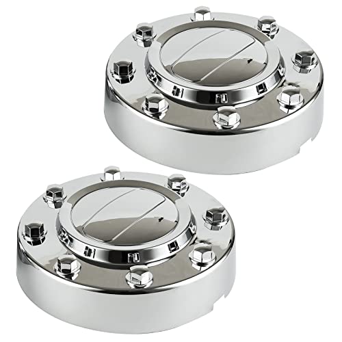OKPARZ Replacement for Chrome Wheel Center Hub Cap Hubcap 2011-2018 Ram 3500 2Pcs Front 1-Ton Dually DRW Alloy Wheel 68081010AA 68081010AB