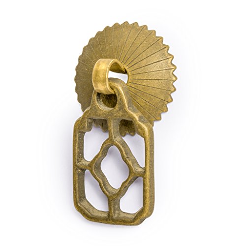 Hardware Philosophy Flower Box Brass Hardware Pulls 2.2 Inches - Set Of 2 - Architectural, Interior Design, Furniture Cabinet Customization Hardware #TOP1