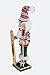 Clever Creations Ski Instructor Santa 14 Inch Traditional Wooden Nutcracker, Festive Christmas Décor for Shelves and Tables