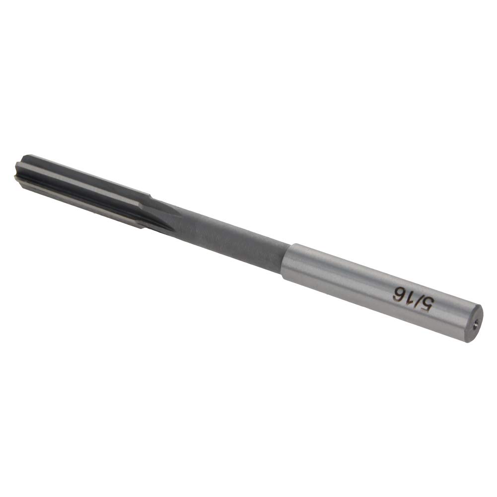 sourcing map Mandrino Alesatore 8.2mm H7 Punta In Carburo Flauti Diritti Gambo Rotondo Tornio Macchina Fresa