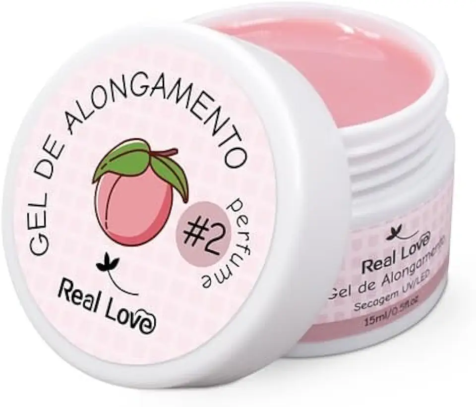 Gel de Alongamento Para Unhas Aromatizado 15ml - Real Love (Cor 2)
