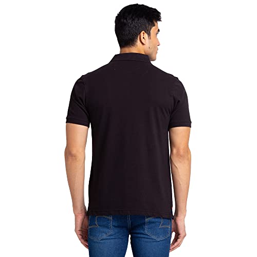 Image of Raymond Men Cotton Solid Regular Fit T-Shirt