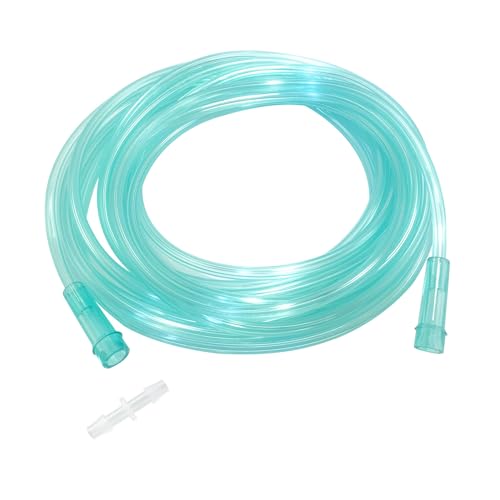 Oxygen Tubing 16.4 feet Each pcs Premium Green Crush Resistant Oxygen Tubes Pack of 1 Tubes with Free Connecto