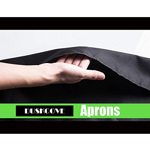 Duskcove 8 Pack Bib Aprons Bulk - Unisex Black Commercial Apron With 2 Pockets For Kitchen Crafting Bbq Drawing Cooking #TOP3