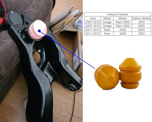 Topes de parachoques delanteros evitan daño en brazo inferior Ram 2500 3500 2