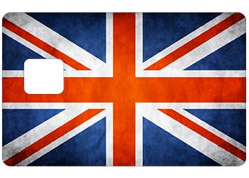 Sticker CB Drapeau Angleterre pour carte bancaire format US 100% Made in France