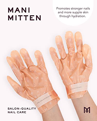 Manime Manimitten Hand Mask | Hydrating Skin Care Mask For Dry, Dull Skin | For Stronger Nails, Softer Cuticles, & Moisturized Skin | At-Home Spa Treatment Skin Care Made With Shea Butter (1 Pair) #TOP1