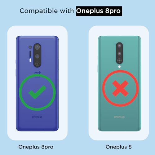 Image of Pikkme Back Cover for OnePlus 8 Pro Mag-Safe Shockproof PC + TPU Protective Case Magnetic Support Bumper Case (Transparent Mag-Safe)