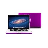 Macbook Pro 13 Case, GMYLE Deep Purple Frosted Matte Rubber Coated See Thru Hard Case Cover for Apple 13.3