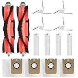 SwitchBot K10+ 交換用専用アクセサリー 消耗品セットメインブラシ フィルター サイドブラシ ， ダストバッグ ク互換品は ロボット掃除機に対応交換用部品 (2 x メインブラシ，4 x フィルター，4 x サイドブラシ，4 x ダストバッグ ク） [並行輸入品]