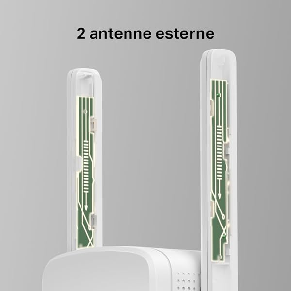 Mercusys TP-Link ME12 Ripetitore WiFi, Velocità Single Band 300 Mbps, Ripetitore WiFi Potente per Casa, 2 Antenne Esterne, Potenzia Copertura, Amplificatore, WPA3-PSK, Easy Setup - 4