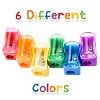 Fun Central 72 Pack Assorted Color Plastic Manual Pencil Sharpeners with Caps – Bulk Classroom, Office, and Party Favor Supplies #3