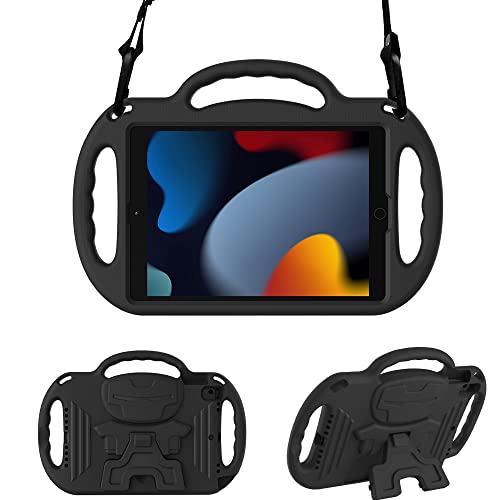 Funda iPad 10.2 2021/2020/2019 infantil a prueba de golpes Surom Air 3 negro