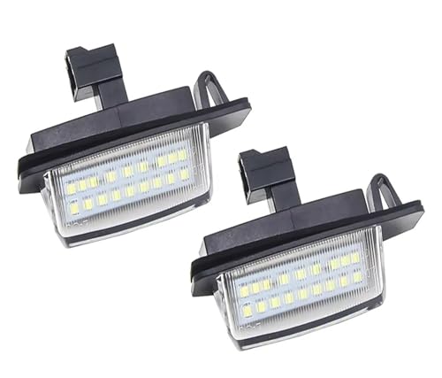 Luz placa matrícula coche Citroen C-Crosser sin error de parpadeo trasero LED