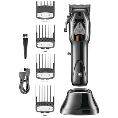 DAXXIN Hair Cutting Tool, Professional Barber Hair Cutting Machine Electric Hair Trimmer Adjustable Haircut Machine Clipper for Men