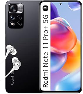 Xiaomi Redmi Note 11 Pro+ 5G - 6+128GB, 6.67 120Hz FHD+ AMOLED DotDisplay, MediaTek Dimensity 920, 108MP pro-grade camera, 120W HyperCharge, Graphite Gray (UK Version + 2 Years Warranty)