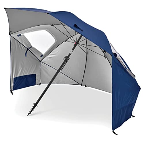 Sport-Brella Premiere UPF 50+ Umbrella Shelter for Sun and Rain Protection (8-Foot, Blue)