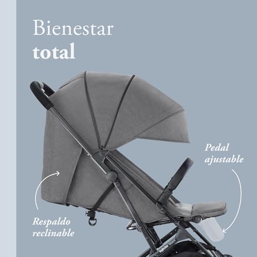 Variante de Inglesina sillas de paseo Sketch — ligera y compacta, gris