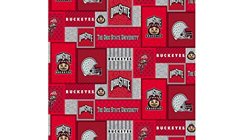 SYKEL ENTERPRISES Ohio State Fleece Blanket Fabric...