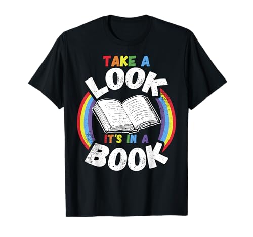 Love Reading Love Rainbow Gift Retro Rainbow Design Design Camiseta
