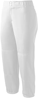 Mizuno Select Non-Belted Low Rise Fastpitch Pant (Large, White)