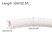 Tool parts Wire Loom Tubing Corrugated Pipe Conduit - 16M/52.5ft Length 20x25mm White