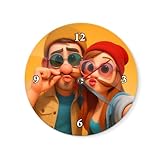 PERSONALIZACIÓN ÚNICA CON TU FOTO O CARICATURA - Convierte tus recuerdos en un reloj decorativo exclusivo. Personaliza con la imagen o caricatura que elijas y crea una pieza única que refleje tu historia y estilo.