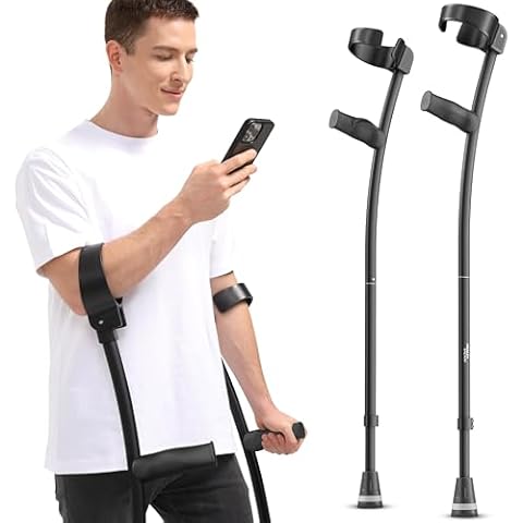 HEALTHBAZAAR Ergonomic Forearm Crutches Cover