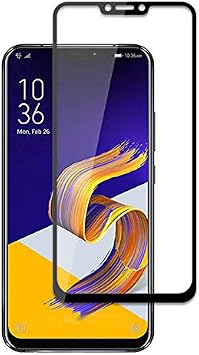 Microcase Asus Zenfone 5z ZS620KL Tempered Screen Protector with Full Covering Frame - Black