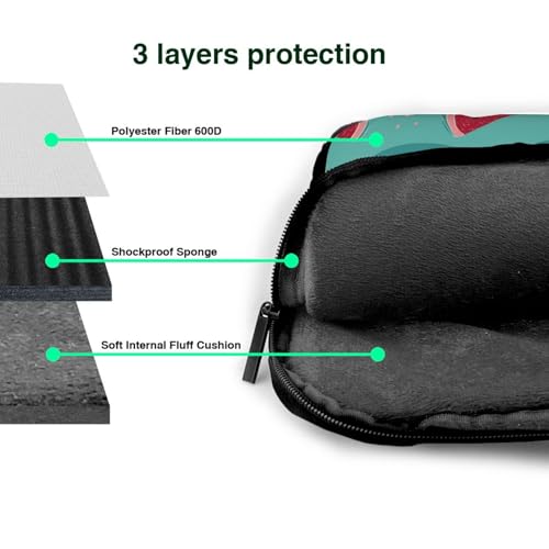 Bolso para portátil con patrón de sandía 15.6 pulgadas impermeable miniatura 4