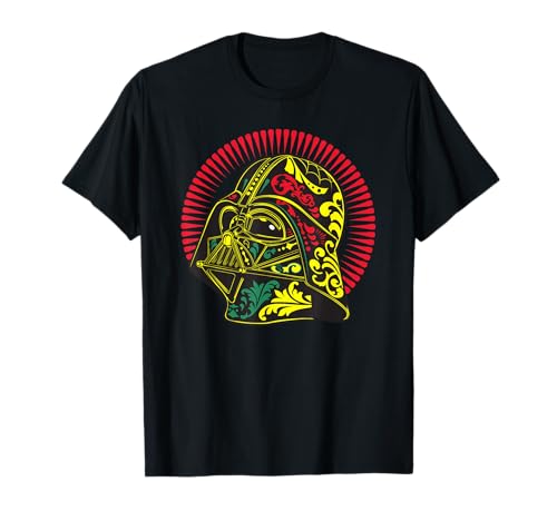 T-shirt Star Wars Darth Vader Helmet Sugar Skull vêtement confortable contre le look banal