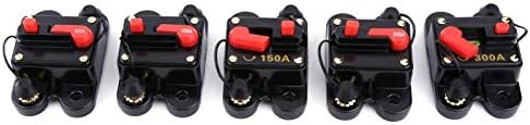 Circuit Breaker, Car Circuit Breaker Switches, DC12V Resettable Circuit Breaker Fuse Holder for Car Marine Boat Bike Stereo Audio (200A)