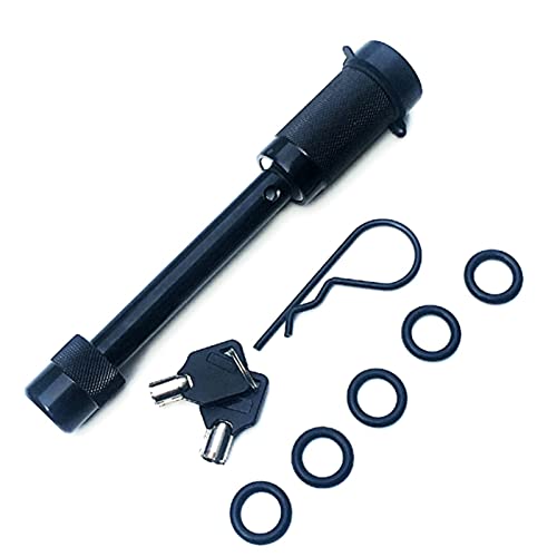 Conjunto de clavijas de bloqueo de enganche de remolque extra largo de 5/8 'con un sistema de bloqueo 2 claves para Clase I, II, III, IV, V Receptores de enganche de remolque