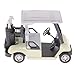 FThinkup Golf Cart 1:20 Scale Mini Alloy Pull Back Golf Cart w/ Clubs Diecast Model Vehicle Playset Toy Office Desk Decor Kits