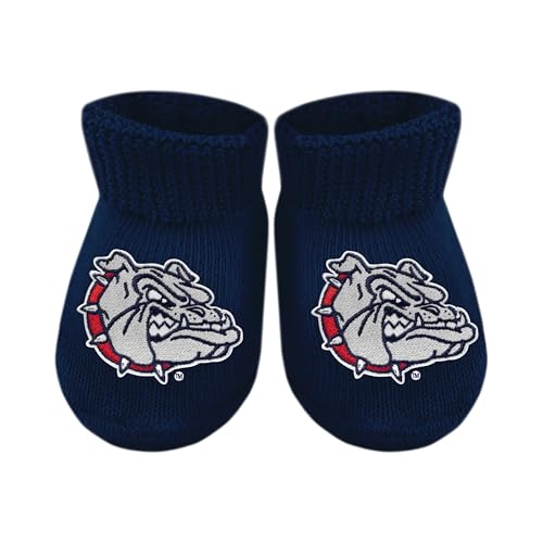 Baby Bootie Sock - Gonzaga Bulldogs - Navy - Newborn - 6 Mos