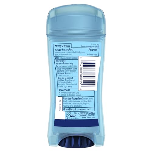 Secret Antiperspirant Deodorant for Women, Protecting Powder Scent, Clear Gel, Outlast Xtend, 2.6 Oz (Pack of 6) - image 8