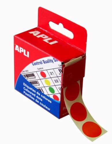 APLI-AGIPA 11743 Pastille Adhésive Diamètre 15mm Permanente Lot de 150 Violet