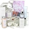 Jasmyn & Greene New Mom Gift Basket – 9 Luxury Baby Shower Gifts for Expecting Mommy To Be. Pregnant Moms Postpartum Kit Care Package. Newborn Baby Gift Set with Birthday Spa Gifts for Women.