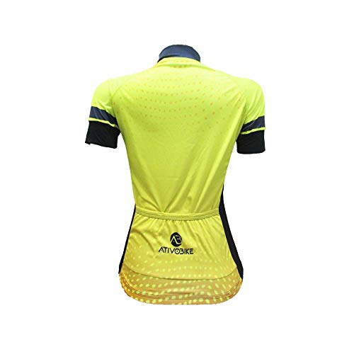 CONJUNTO CICLISMO FEMININO AMARELO FLUOR Amarelo, M