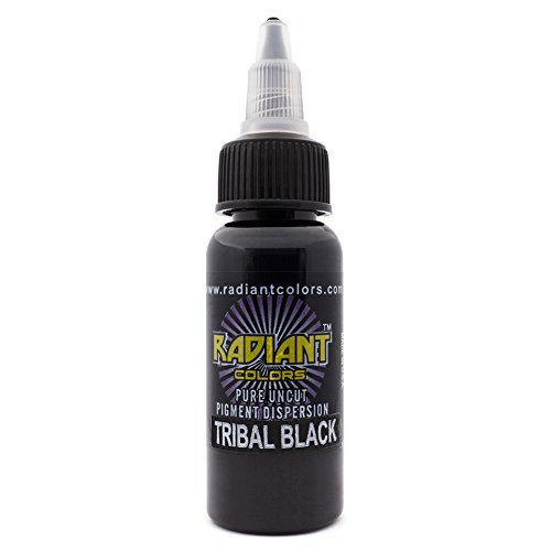 Authentic Radiant Colors U Pick Tattoo Ink Made in USA (1 OZ, Tribal Black)