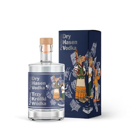 Dry Hasen Vodka by Herman Reichold | mit hochwertiger Geschenkverpackung| Handcrafted Wodkaodka pur, für Longdrinks & Cocktails | für Paderborn Liebhaber & Fans | 500ml Einzelflasche | 37,5% Vol.