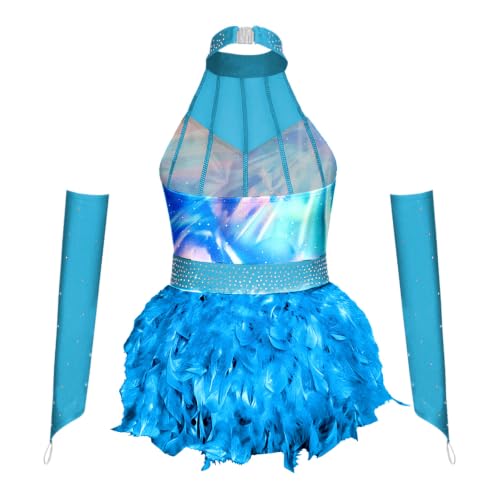 Justaucorps filles combinaison performance jazz sans manches de danse - 5