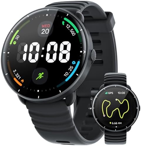 Parsonver Smart Watch for Swimming, 5ATM Waterproof Watch for Poo...