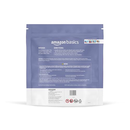 Amazon Basics Laundry Detergent Pacs, Lavender Scent, HE Compatible, 120 Count view 2