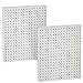 Azar 771620-WHT Pegboard 1-Sided Wall Panel, White Solid Color, 2-Pack
