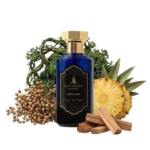 Alexandria Fragrances COTY 1997x Perfume - Premium Unisex Eau de Parfum with Musk, Citrusy & Woody Notes - Fragrance with Bergamot, Coriander Pineapple & Oakmoss - Men Cologne for Every Occasion 30ml