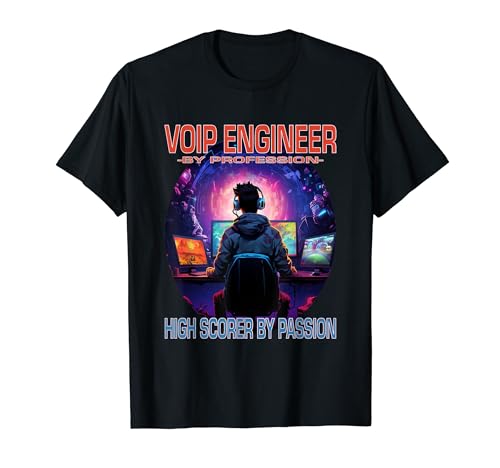 VoIP Engineer Funny Gamer - Fun Pun Gaming T-Shirt