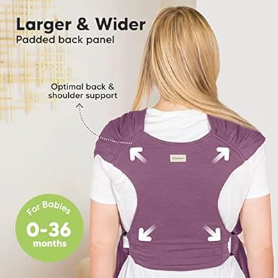 KeaBabies Baby Wraps Carrier, D-Lite Baby Wrap & Baby Wrap Carrier - Easy-Wearing - All in 1 Original Breathable Baby Sling - Adjustable Baby Sling Carrier, Lightweight,Hands Free Baby Carrier Sling